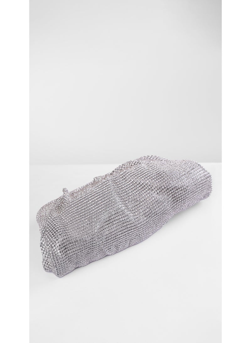 كيفيلي حقيبة كلتش أورورا بطيات كريستالية - Image 5